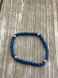 Navy Blue Stretch Bracelet
