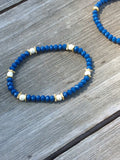 Navy Blue Stretch Bracelet
