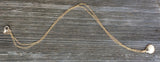 Gold Filled 17" Chain Necklace with a Shell Charm