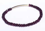 Garnet Stretch Bracelet