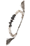 Semi-Precious Stone Bracelet w / Tassel