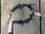 Labradorite Bracelet with Gold Filled Accents