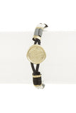 Wax Sealed Bracelet Black, White, & Gray