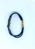 3 Ring Leather Lace Bracelet