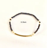 GF  Tube Crystal Stretch Bracelet