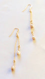 Elizabeth Earrings Gold & Pearl