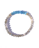 Labradorite & Jade Stretch Bracelet