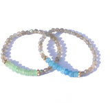 Labradorite & Jade Stretch Bracelet