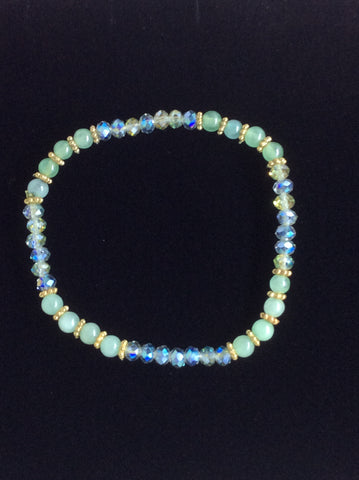 Green Stretch Bracelet