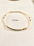 GF  Tube Crystal Stretch Bracelet