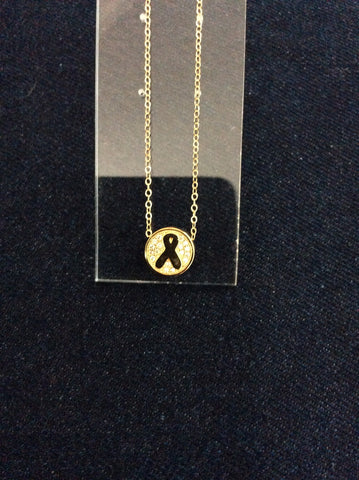 Gold Filled Breast Cancer Pendant