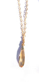 Gold Filled Crystal Drop Pendant