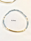 GF  Tube Crystal Stretch Bracelet
