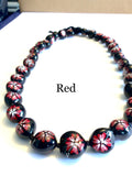 Kukui Nut Lei Red